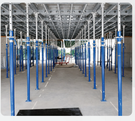 Aluminium deck slab formwork installation